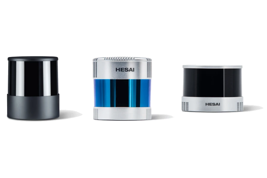Fotos oficiais Hesai: OT128, Pandar128 e sensor da família XT32