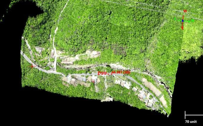 Mapeamento de floresta e relevo em levantamento aéreo LiDAR — aplicação publicada pela GeoSun, contexto da tecnologia sem identificação do modelo deste item Mapeamento de floresta e relevo em levantamento aéreo LiDAR — aplicação publicada pela GeoSun, contexto da tecnologia sem identificação do modelo deste item
