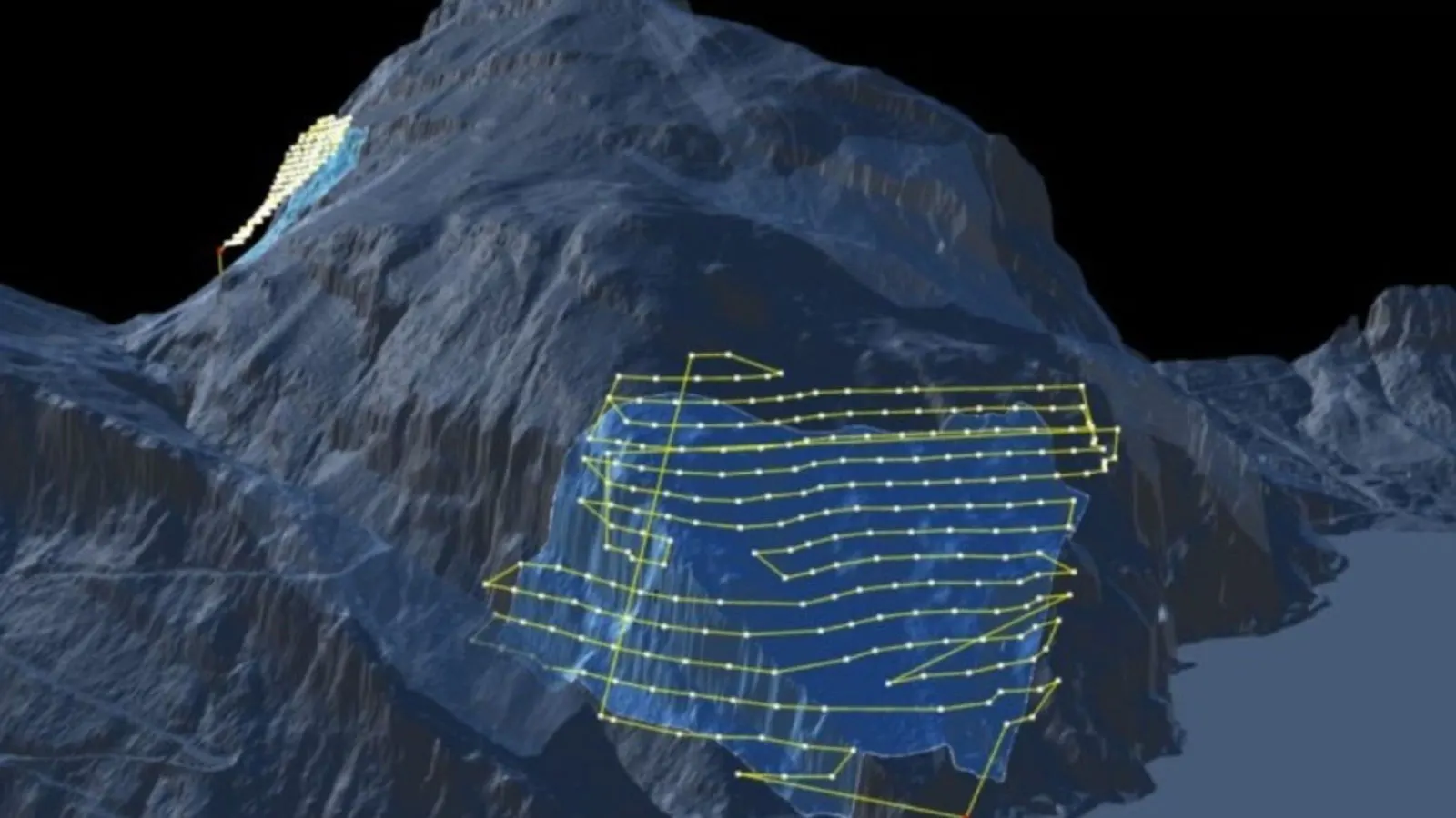 Nuvem de pontos topográfica capturada por drone